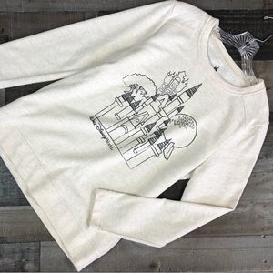Authentic Disney Parks | Walt Disney World Beige Castle Sweatshirt  | Medium